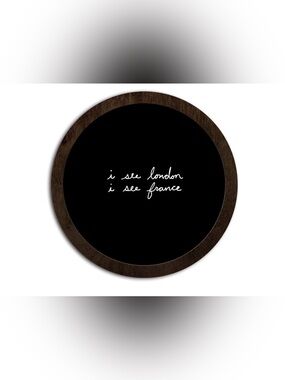 Wall Decor with 'i see london i see france' Bathroom, Closet decor , Minimalist